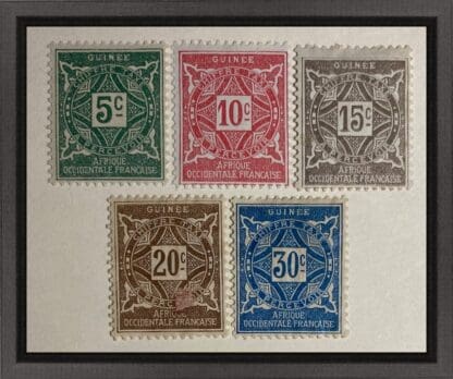 French Guinea Scott # J16-J20 Mint Hinged