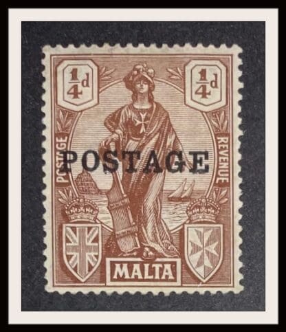 Malta Scott # 116 Mint Hinged