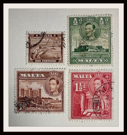 Malta Scott # 191-192/193/194 Used