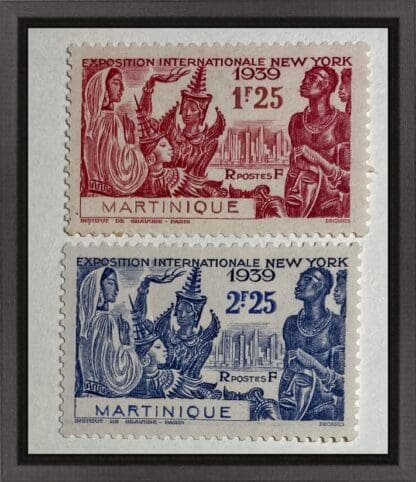 Martinique 186-187 Mint Hinged