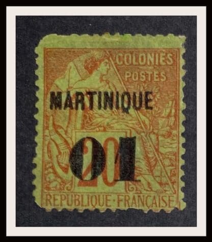 Martinique 5 Mint Hinged