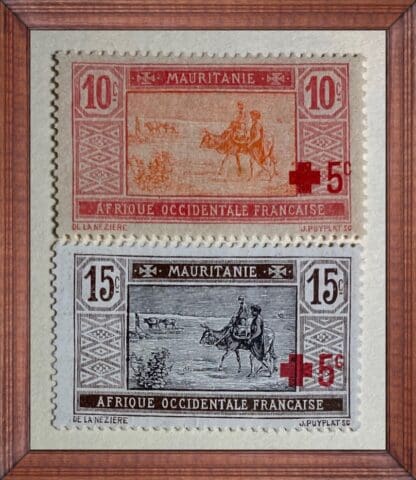 Mauritania Scott # B1-B2 Mint Hinged