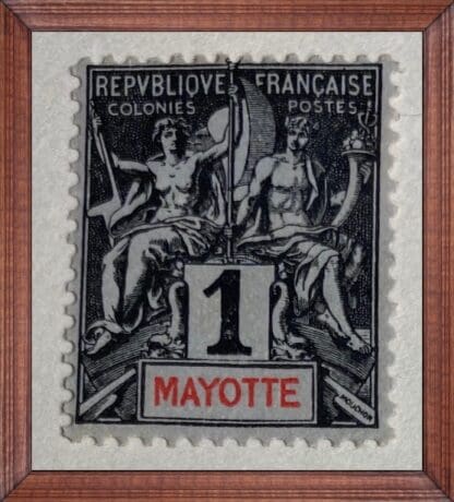 Mayotte Scott # 1 Mint Hinged