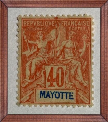 Mayotte Scott # 14 Mint Hinged