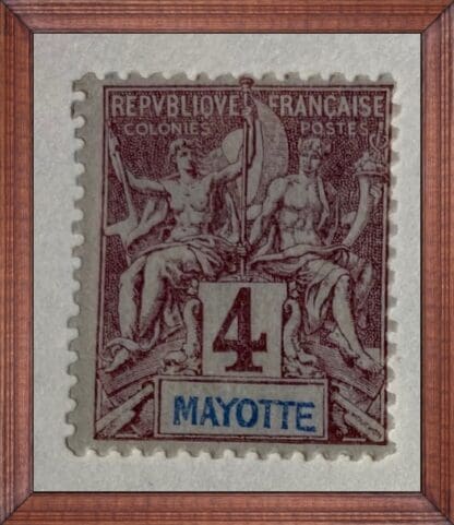 Mayotte Scott # 3 Mint Hinged