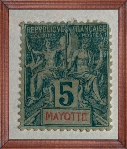 Mayotte Scott # 4 Mint Hinged