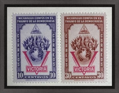 Nicaragua Scott # 689-690 Mint Hinged