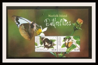 Norfolk Islands Butterflies 2021 Mint Never Hinged