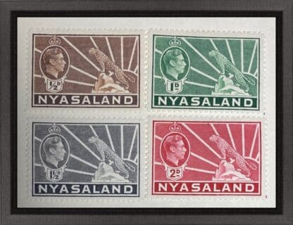 Nyasaland Scott # 54A-57A Mint Hinged