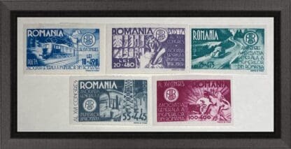 Romania Scott # B309-B313 Mint Hinged Imperforated