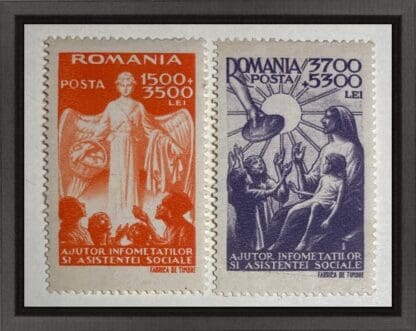 Romania Scott # B346-B347 Mint Hinged