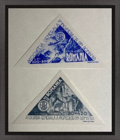 Romania Scott # CB2-CB3 Mint Hinged Imperforated