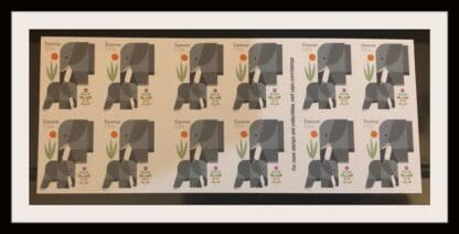 Scott # Elephants Mint Never Hinged Booklet