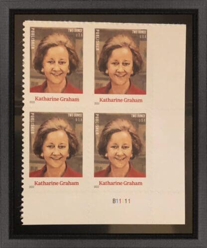 Scott # 5702 Katharine Graham Mint Never Hinged Plate Block