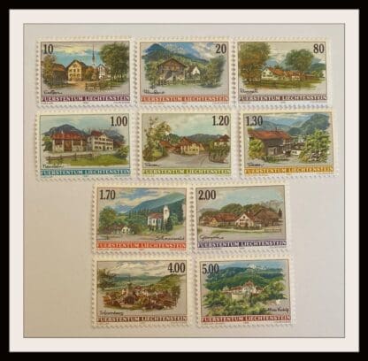 Liechtenstein Scott # 1068-1077 Mint Never Hinged