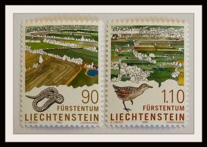 Liechtenstein Scott # 1136-1137 Mint Never Hinged