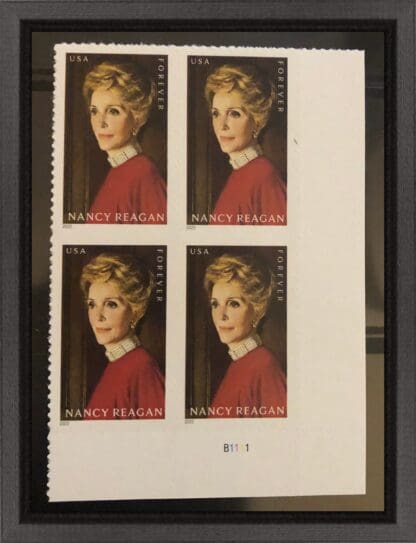 Scott # 5702 Nancy Reagan Mint Never Hinged Plate Block