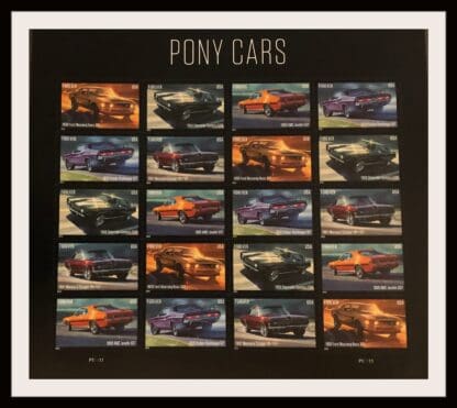 Scott # 5715-5719 Pony Cars Mint Never Hinged Sheetlet