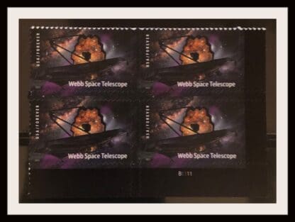 Scott # James Webb Telescope Mint Never Hinged Plate Block