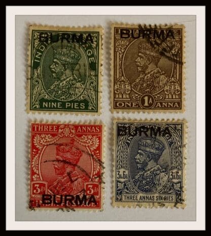 Burma Scott # 3-4/7-8 Used