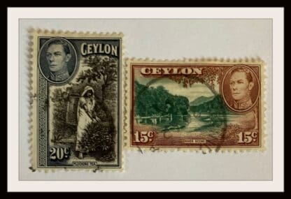 Ceylon Scott # 282-283 Used