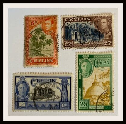 Ceylon Scott # 284/292/296/299 Used