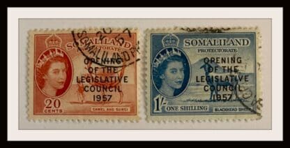 Somaliland Protectorate Scott # 140-141 Used