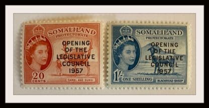 Somaliland Protectorate Scott # 140-141 Mint Hinged