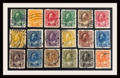 Canada Scott # 104-122 Used