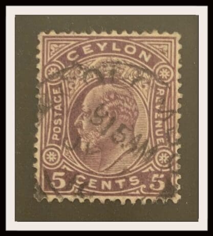 Ceylon Scott # 169 Used