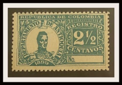 Columbia Antioquia  Scott # F3 Mint Never Hinged