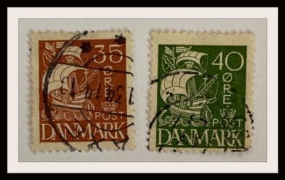 Denmark Scott # 196-197 Used