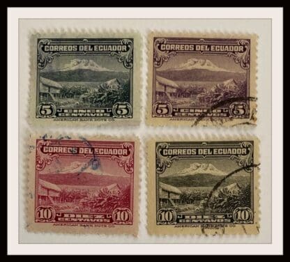 Ecuador Scott # 321/323a/329/329a Used