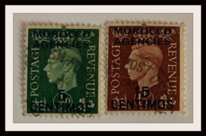 Great Britain Offices in Morocco Scott # 83/85 Used