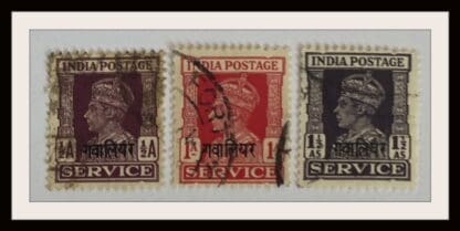 India Gwalior Scott # O54/O56/O58 Used