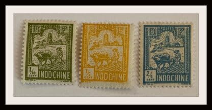 Indo China Scott # 115-117  Mint Hinged