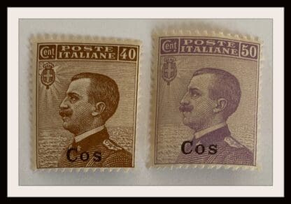 Italy Coo Scott # 7-8 Mint Hinged