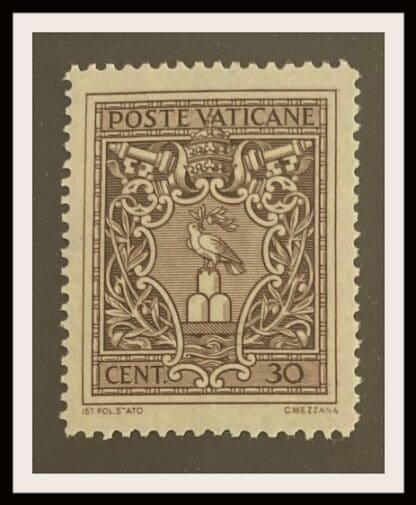 Vatican Scott # 92 Mint Hinged