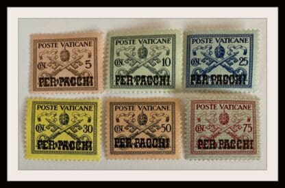 Vatican Scott # Q1-Q2/Q4-Q7 Mint Hinged