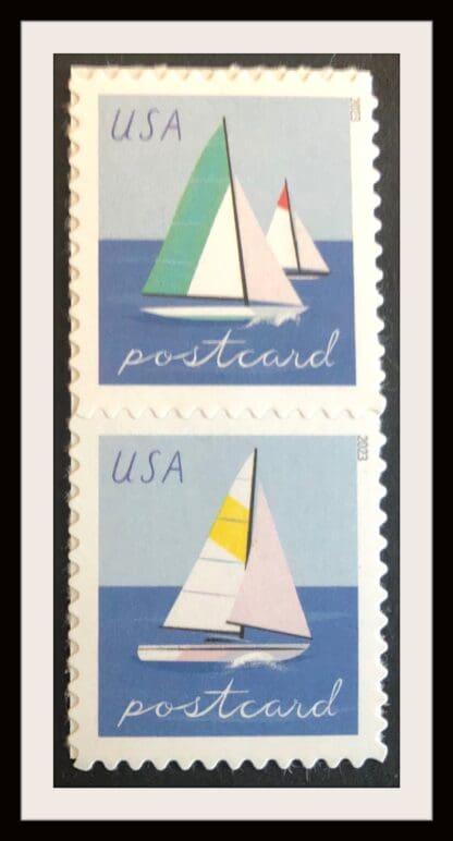 Scott # 2023 Sailboat Mint Never Hinged Vertical Pair