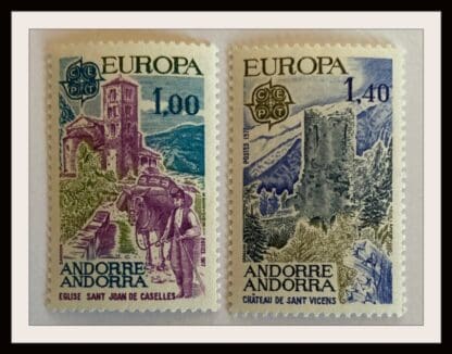 Andorra France Scott # 254-255 Mint Never Hinged (Europa)