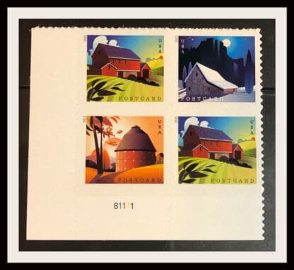 Scott # Barns Mint Never Hinge Block of 4