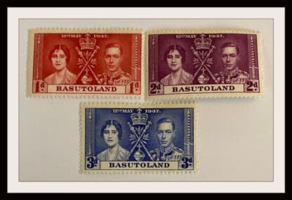 Basutoland Scott # 15-17 Mint Hinged