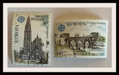 Belgium Scott # 1013-1014 Used (Europa)