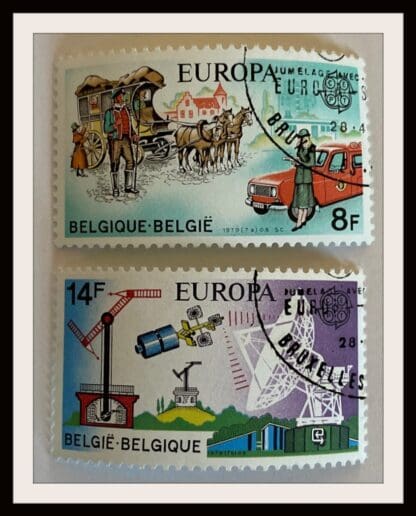 Belgium Scott # 1031-1032 Used (Europa)