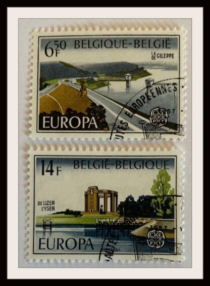 Belgium Scott # 985-986 Used (Europa)