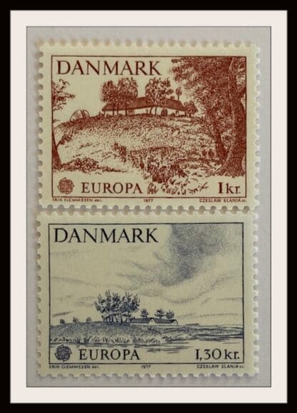 Denmark Scott #600-601 Mint Never Hinged (Europa)