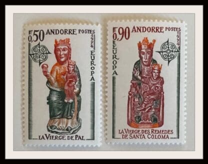 Andorra France Scott # 232-233 Mint Never Hinged (Europa)