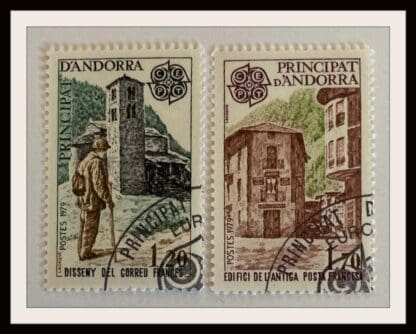 Andorra France Scott # 269-270 Used (Europa)