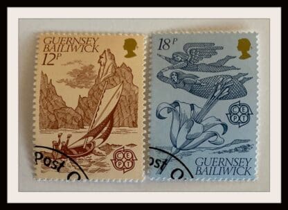 Guernsey Scott # 207-208 Used (Europa)